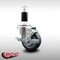 Service Caster 3.5'' SS Thermoplastic Rubber Swivel 1-3/8'' Expanding Stem Caster with Brake SCC-SSEX20S3514-TPRB-TLB-138 - alternate 4